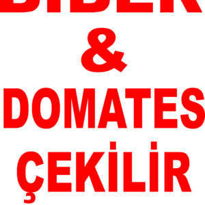 Biber & Domates Çekilir Levhası